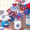 12-Piece 4th of July Centerpiece Sticks – Double-Sided Firework Star USA Patriotic Table Flower Decorations for Independence Day & American Holiday Parties